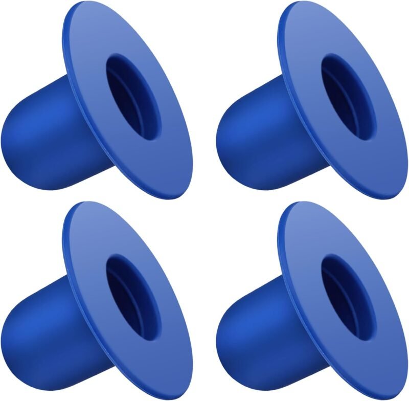Amaxiu 4 tapones de repuesto para piscina, para el suelo, para piscina, color azul