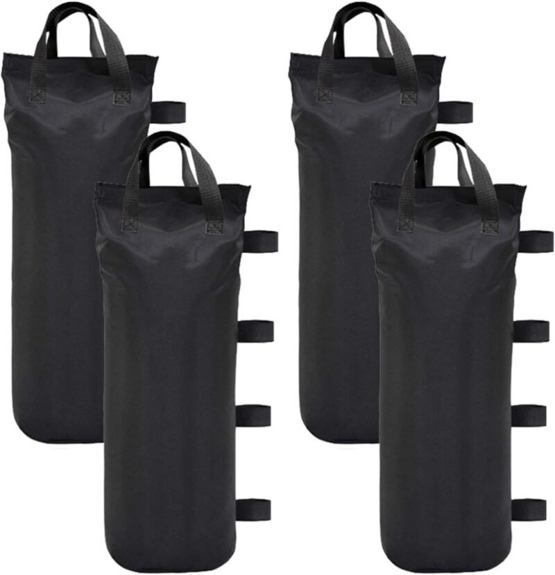 Juego de 4 bolsas de peso de arena 800D resistentes para cenador, bolsas de arena industriales con revestimiento de PVC en el interior para cualquier tienda de campaña, toldo, sombrillas de jardín