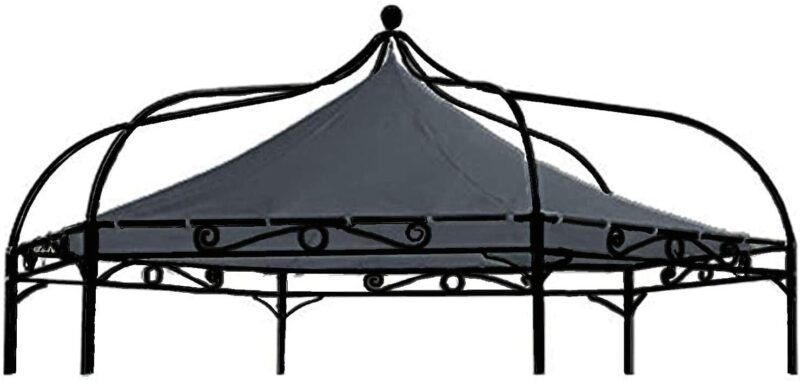 Freigarten.de Techo de repuesto para cenador Modena hexagonal, 320 cm, resistente al agua, material: Panama PVC Soft de 370 g/m², extra fuerte, modelo 8