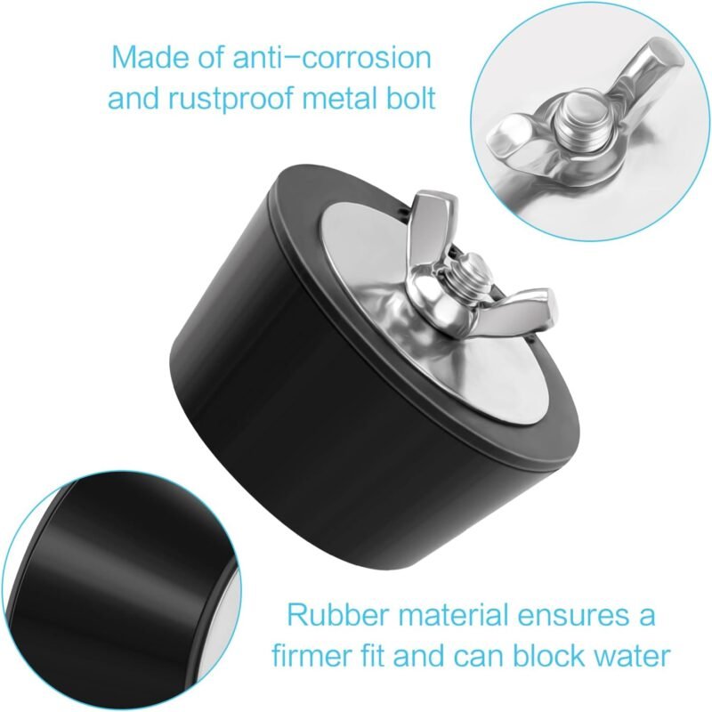2 Piezas Tapones de Invierno para Piscinas 51 mm / 2 Pulgadas Tapones de Goma para Piscina Skimmer Tapón para Invierno - Imagen 4