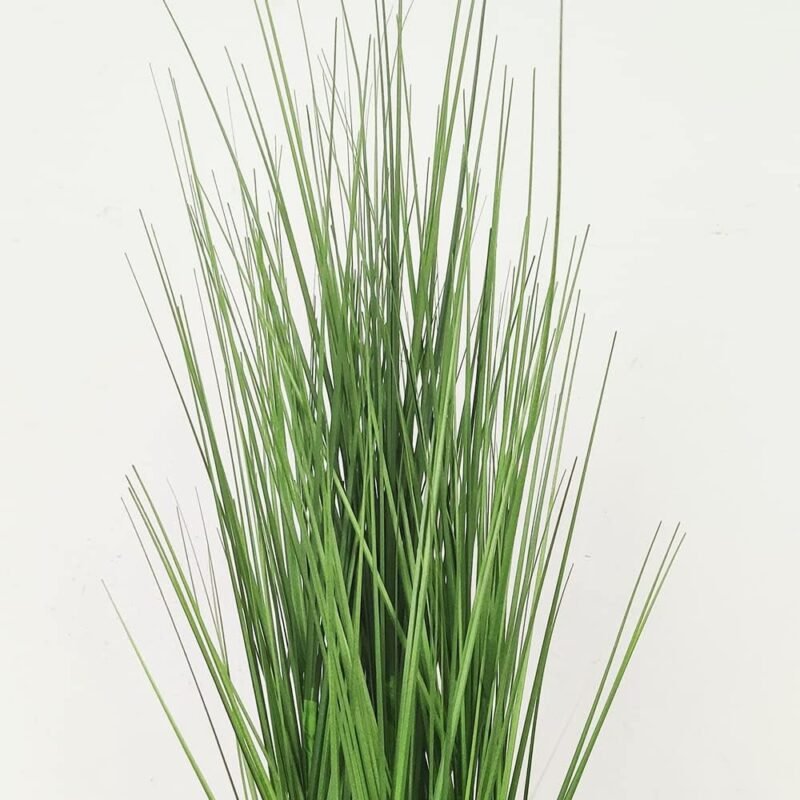 Aisamco Hierba Decorativa Artificial Maceta Verde Arbustos Artificiales Falsos Planta Hierba de Trigo Hojas Falsas Arbustos 60cm Altura para Decoración de Jardín de Oficina en casa - Imagen 5