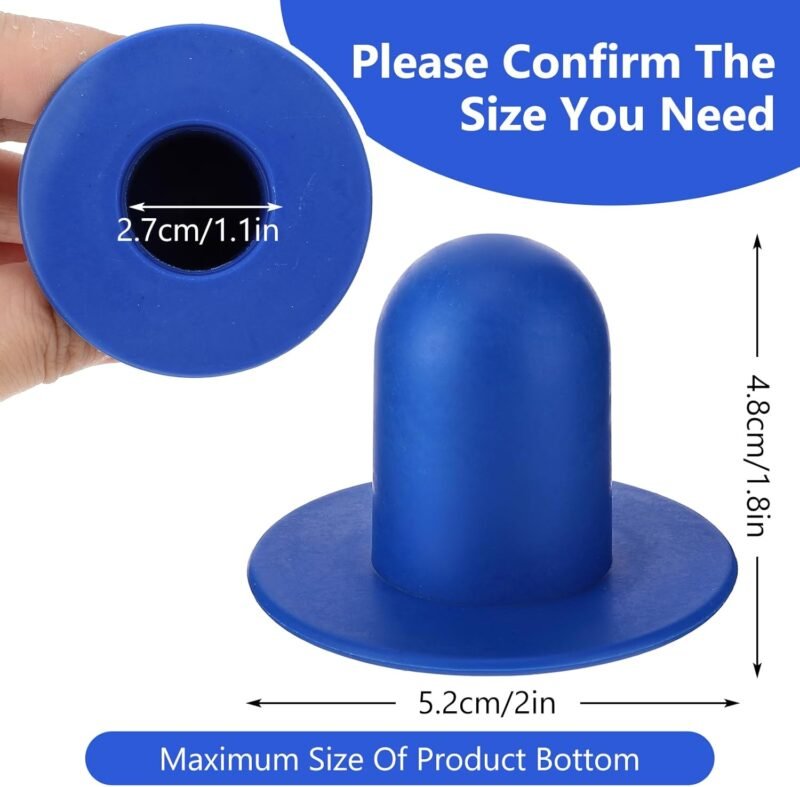 Amaxiu 4 tapones de repuesto para piscina, para el suelo, para piscina, color azul - Imagen 3