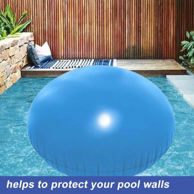 Cojín de Piscina Invierno Rectangular 8×4ft, Cojín de Piscina Invernación, Cobertor Piscina Evitar Hojas Invierno, Cojín de Aire Azul Lonas para Tapar Piscinas Cobertor de Piscina Invierno (1 Piezas) - Imagen 6
