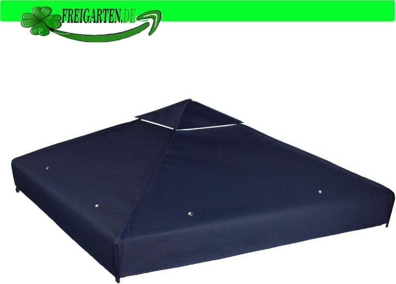 reigarten.de Techo de repuesto para cenador de 297cm X 297cm, resistente al agua, material: Panama PCV Soft 370 g/m², extra fuerte, modelo 1 (azul marino)" - Imagen 9