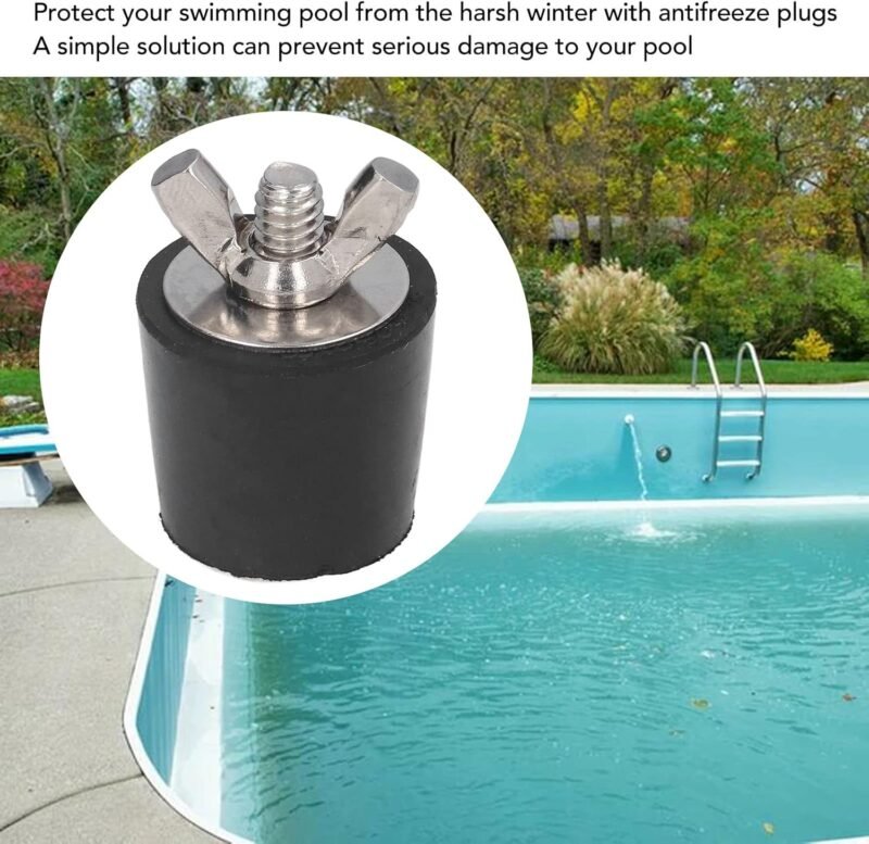 mumisuto 2 Piezas Tapones Invierno para Piscina, 25mm Boquilla Entrada Tapones Goma, tapón cónico para Invierno, contra DañOs por Heladas para Tuberías de Piscina - Imagen 2