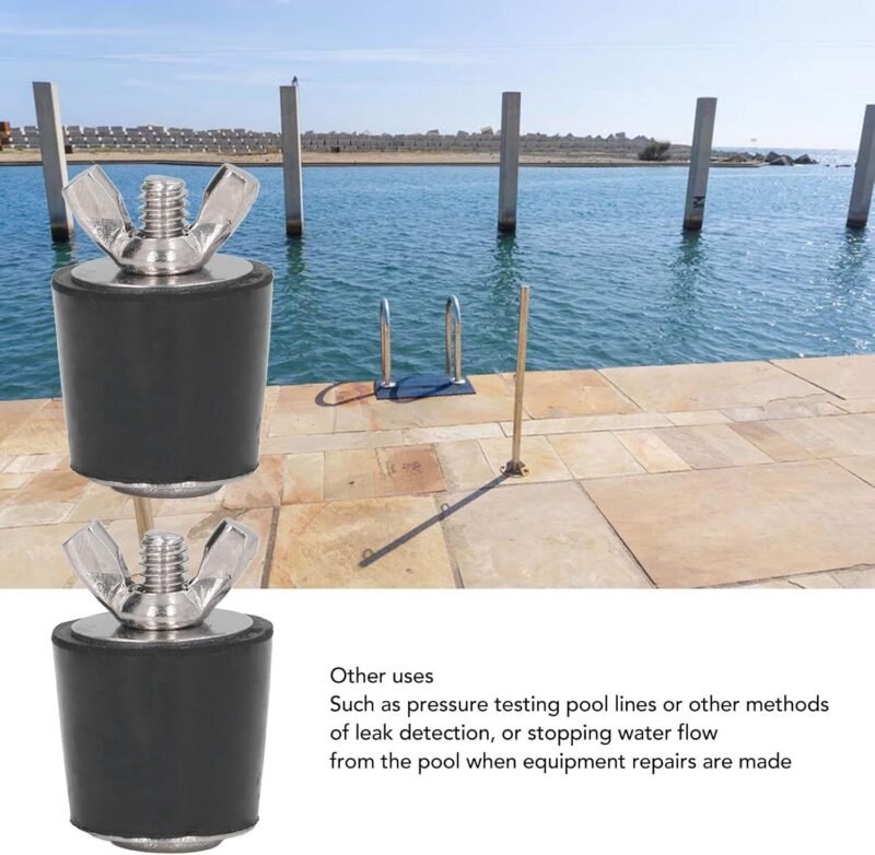 mumisuto 2 Piezas Tapones Invierno para Piscina, 25mm Boquilla Entrada Tapones Goma, tapón cónico para Invierno, contra DañOs por Heladas para Tuberías de Piscina - Imagen 3