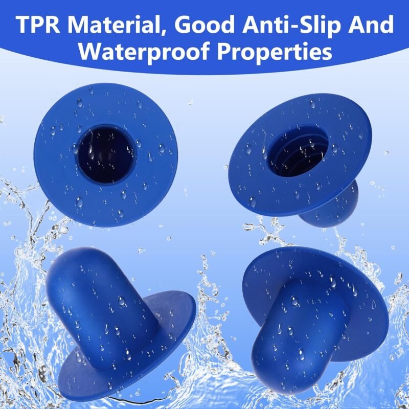 Amaxiu 4 tapones de repuesto para piscina, para el suelo, para piscina, color azul - Imagen 4