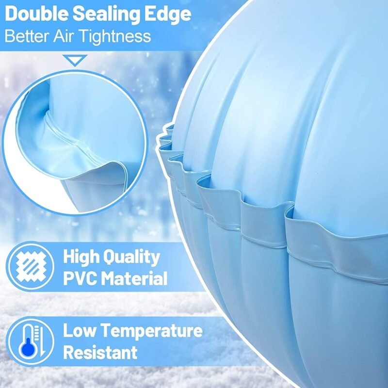 Cojín de Invierno para Piscina,4×4ft Cojín de Aire para Cubierta de Piscina,Cojín de Piscina Invierno,Cojín de Almohada de Aire de Cierre para Cubierta de Piscina sobre el Suelo - Imagen 3