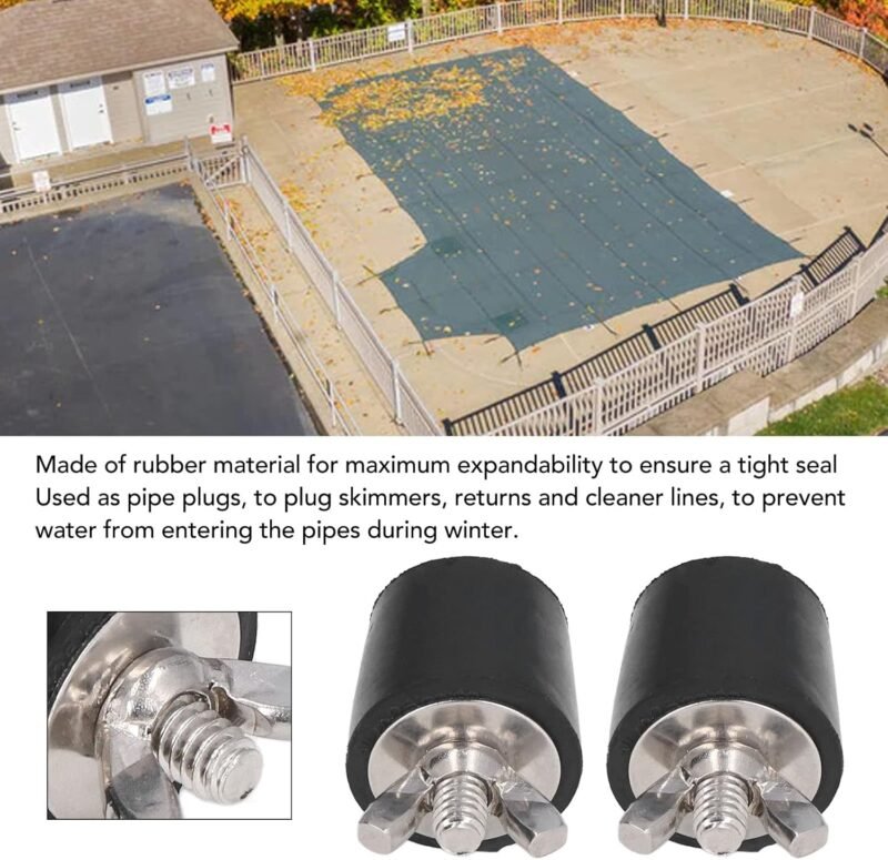 mumisuto 2 Piezas Tapones Invierno para Piscina, 25mm Boquilla Entrada Tapones Goma, tapón cónico para Invierno, contra DañOs por Heladas para Tuberías de Piscina - Imagen 4