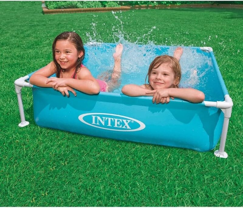 Intex 57173NP - Piscina desmontable mini small frame 122 x 122 x 30 cm, 337 litros, Multicolor - Imagen 4