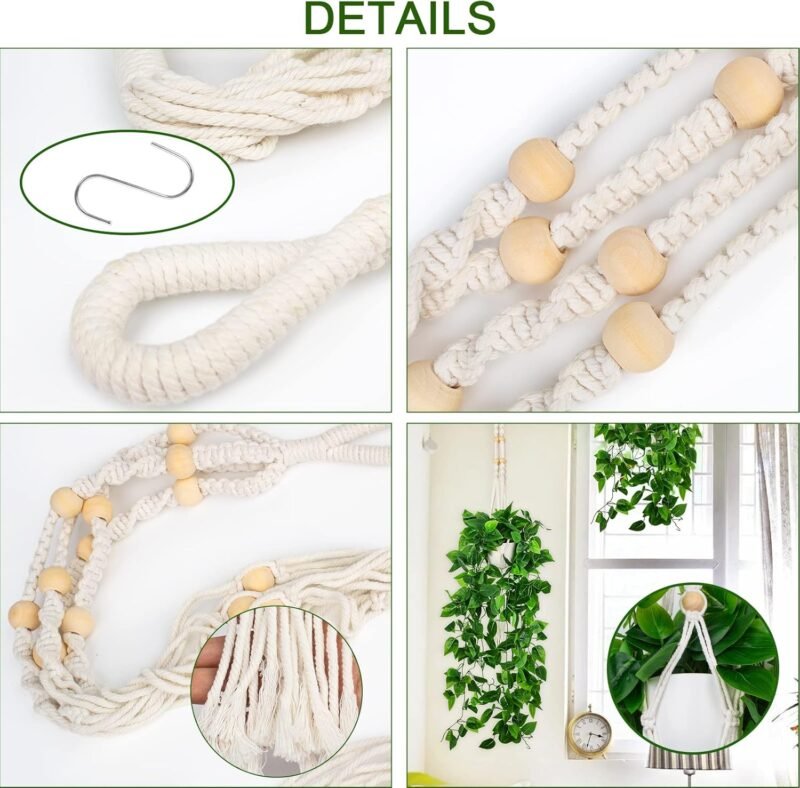 Hywean Homd Plantas Colgantes Guirnaldas Artificiales Plantas Artificiales Colgantes Enredadera Eucalipto Guirnalda Planta para Fiesta en Exteriores Balcones Bodas,Jardines (1 Set) - Imagen 4