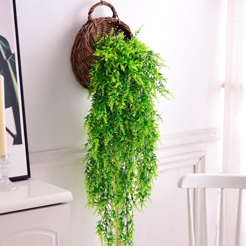 2 Piezas Plantas Artificiales Colgantes, Fake Plants, Plantas Artificiales Exterior, Adecuado para La Pared Casa HabitacióN JardíN Interior DecoracióN Al Aire Libre En Todas Las Estaciones - Imagen 6