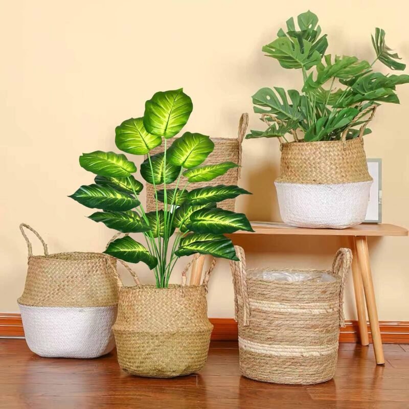 AIVORIUY Planta Monstera Artificial Árbol Artificial in Maceta Hawaiian Tropic Palma Plantas y Hoja Verde Plastica 75cm para Hogar Baño Oficina Jardín Boda Salon Planta Falsa Decoración - Imagen 3