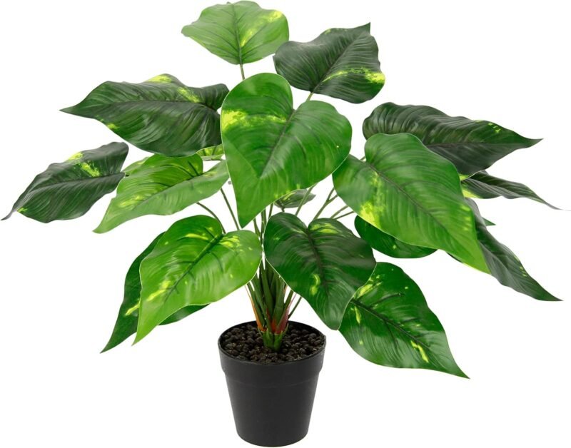 Planta de Hojas Artificiales en Maceta Pothos Planta de Hiedra Photos Planta Arte Flores de Seda Real Touch Dekopflanze Verdes Planta de Seda Planta de Interior Flores Artificiales Decoración de