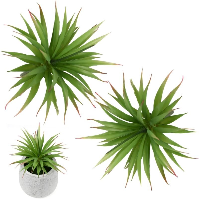 2 Piezas de Suculentas Artificiales en Maceta, Plantas Artificiales Pequeñas para Interiores, Plantas Decorativas en Maceta, Plantas Artificiales Falsas para Sala de Estar, Decoración de Escritorio