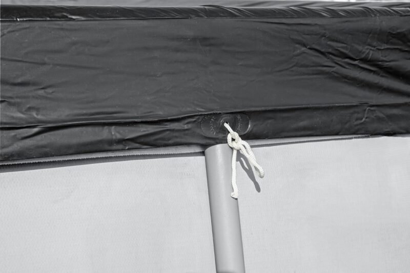 BESTWAY Cobertor de Invierno Rectangular 269x179 cm para Piscinas Rectangulares de 282x196 cm Negro - Imagen 6