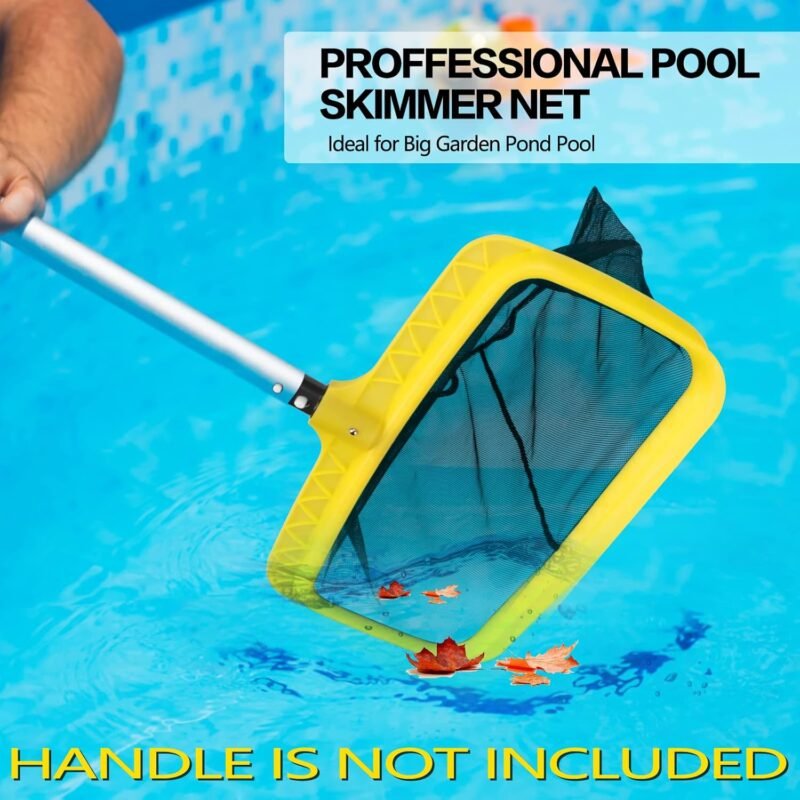 Masthome Red de Piscina, Skimmer para Piscina con Malla Fina y Marco de Plástico Resistente, Recogehojas para Piscinas Profesional para Estanques, Fuentes, Spas - Imagen 5