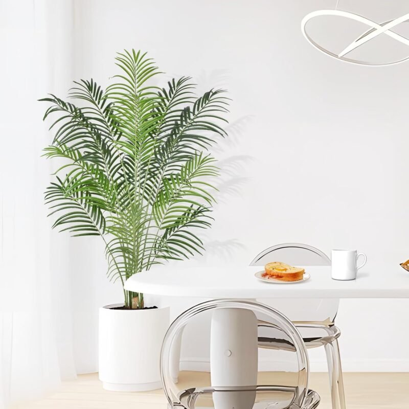 Keeplush Planta Artificial Areca Palmera Grande 170 cm Arbol Artificial Interior y Exterior Plantas Artificiales Decorativas Salon Dormitorio Balcón Decoracion Hogar Moderno (1 Pack) - Imagen 7