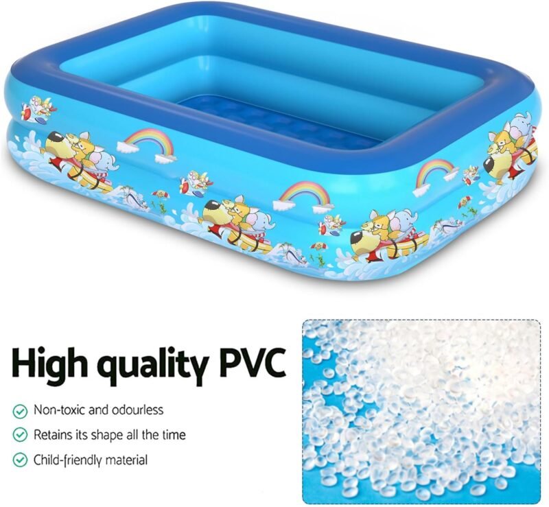 Piscina Hinchable Infantil Summer,Piscina Hinchable de Bebés,Piscina Inflable Infantil,Piscina de Agua para Niños,Piscina Inflable Niños para Jardín Interior al Aire Libre - Imagen 5