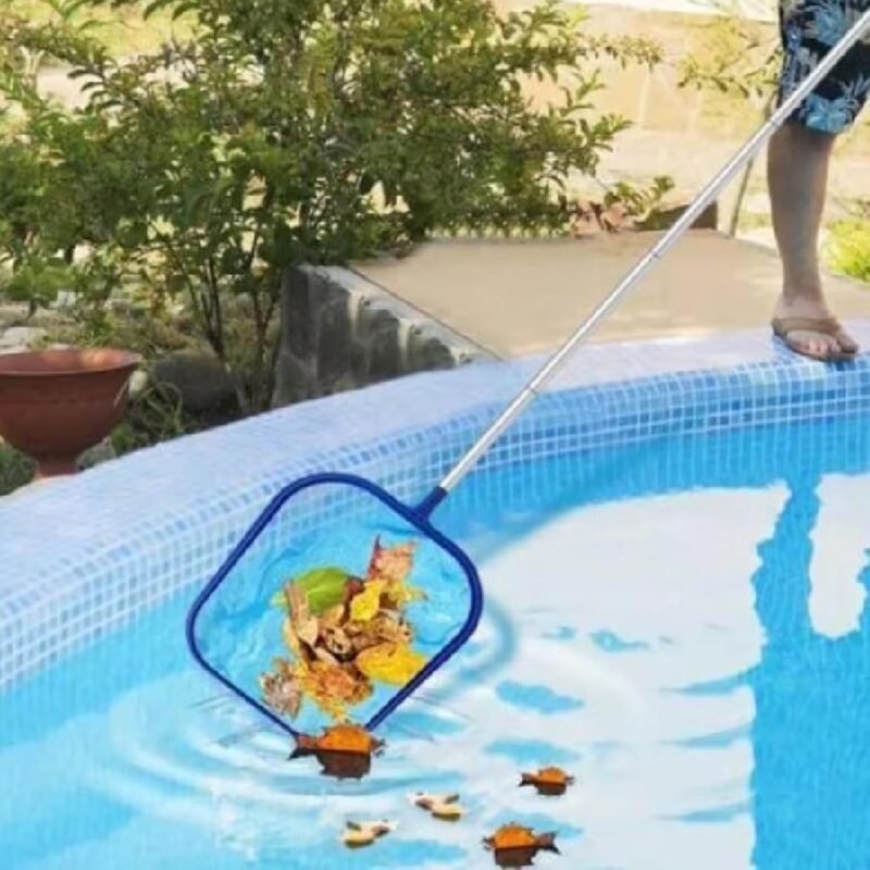160CM Red De Limpieza De Hojas De Piscina Recogedor Hojas Piscina Skimmer De Malla Fina Pool Net Leaf Skimmer para Piscina, Spas, Estanques, Parque Acuatico - Imagen 4