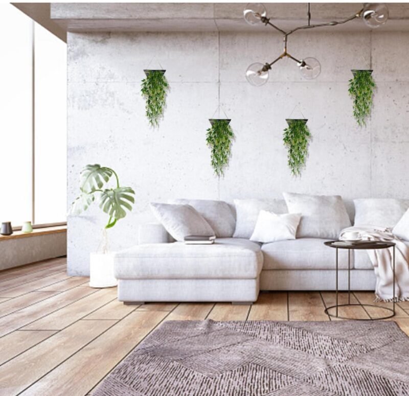 KINHARD 2 Piezas Hiedra Artificial, 30,7 Pulgadas Hiedra Artificial Hiedra Hojas de Vid, Plantas Colgantes Artificiales Decoracion, para Jardín, Bar, Decoración de Bodas Familiares - Imagen 5