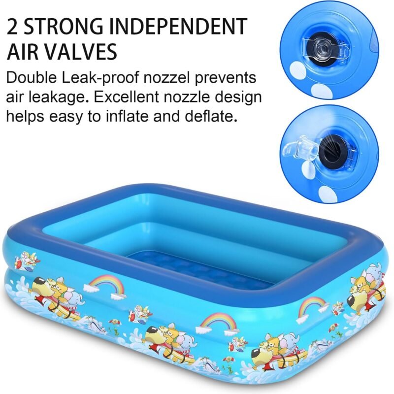 Piscina Hinchable Infantil Summer,Piscina Hinchable de Bebés,Piscina Inflable Infantil,Piscina de Agua para Niños,Piscina Inflable Niños para Jardín Interior al Aire Libre - Imagen 3