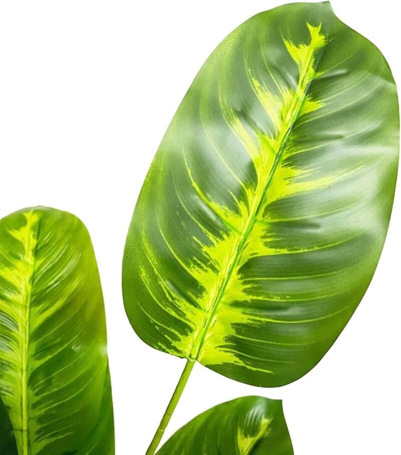 Zelihrdu Plantas artificiales como auténticas palmeras artificiales en maceta, planta artificial en maceta, planta de plástico, planta falsa, decoración para salón, balcón, dormitorio, oficina, regalo - Imagen 6