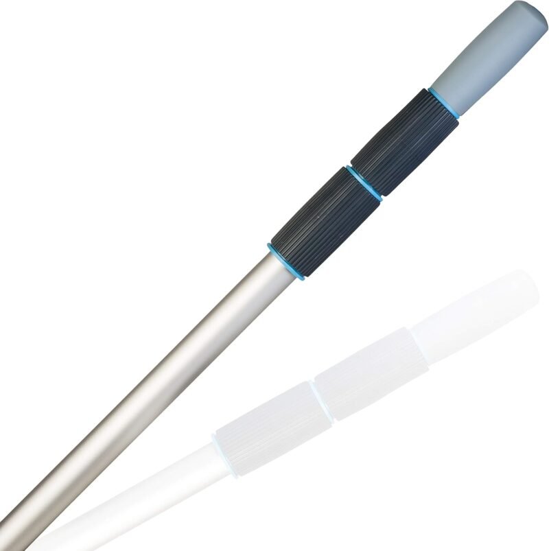 Gre TPP360-Mango Telescópico de Aluminio para Piscina, 3,60 m (2 Tramos de 1,80 m)