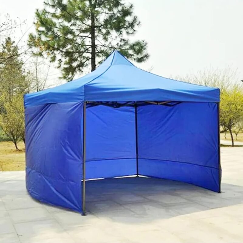 Paneles laterales de 3 x 2 m, resistente al agua, tela Oxford 210D, para cenador de jardín, exterior, fiesta (azul) - Imagen 8