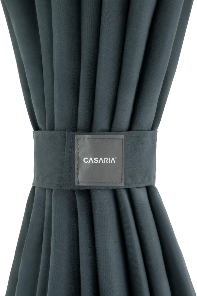 CASARIA® Cenador Topas 3x4m Metal Repelente al Agua UV50+ Paredes Laterales Carpa Jardín Antracita - Imagen 9