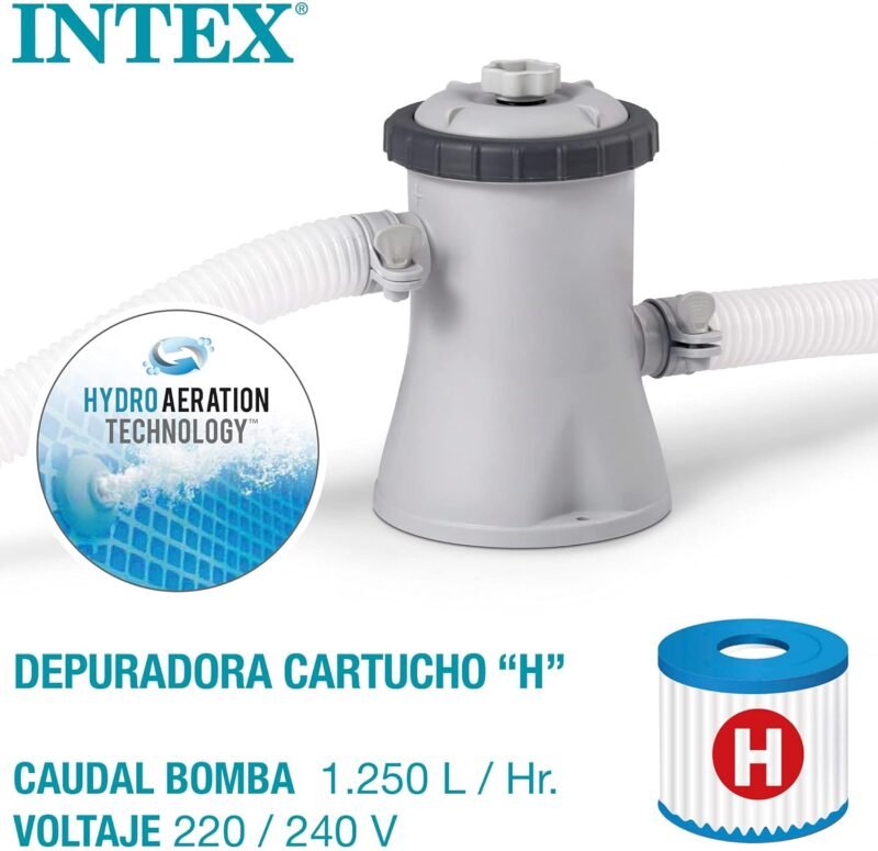 Intex ¡28208NP-PISCINA Beachside Frame D305X76 CM (C/Bomba Filtro) - Imagen 3