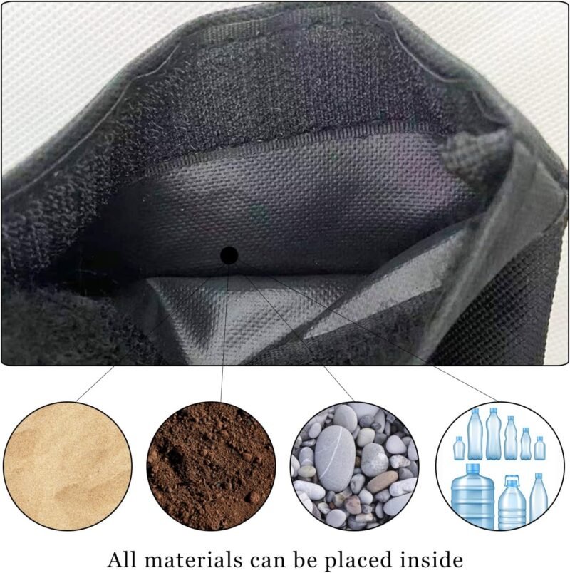 Bolsas de Peso para Carpas, 4Pcs Bolsas de Arena para Cenador, Se Utiliza para Aumentar el Peso de Las Piernas de Los Pabellones Desplegables, Tiendas de Jardín, Sombrillas, Trampolín - Imagen 4