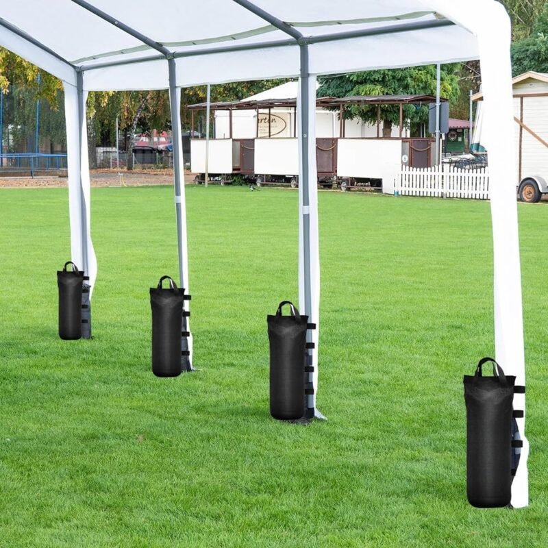 4 Piezas Pesos para Carpas Bolsas de Arena Oxford 800D Bolsa de Pesas de Grado Industrial para Cenador Plegable Sombrilla Gazebo - Imagen 2