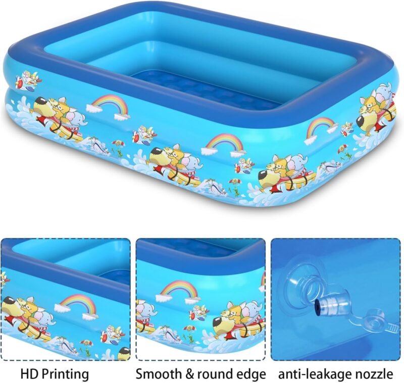 Piscina Hinchable Infantil Summer,Piscina Hinchable de Bebés,Piscina Inflable Infantil,Piscina de Agua para Niños,Piscina Inflable Niños para Jardín Interior al Aire Libre - Imagen 4