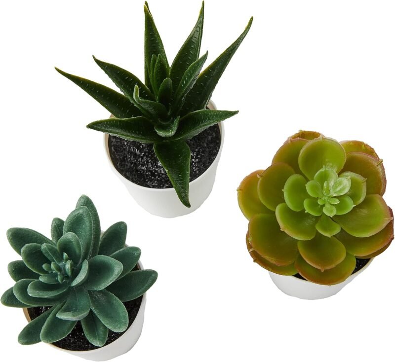 Ikea 203.953.31 FEJKA Juego de Plantas de Escritorio Artificiales en macetas, 6 cm, Paquete de 3 Unidades - Imagen 3