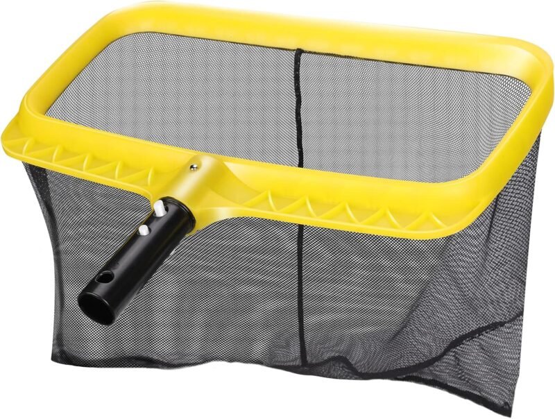 Masthome Red de Piscina, Skimmer para Piscina con Malla Fina y Marco de Plástico Resistente, Recogehojas para Piscinas Profesional para Estanques, Fuentes, Spas