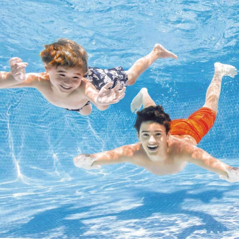 Intex 55256 - Piscina Desmontable Small Frame Familiar Rosa 220x150x60cm, Capacidad 1.662 litros, Piscina Desmontable, Infantil, Rectangular para niños - Imagen 3