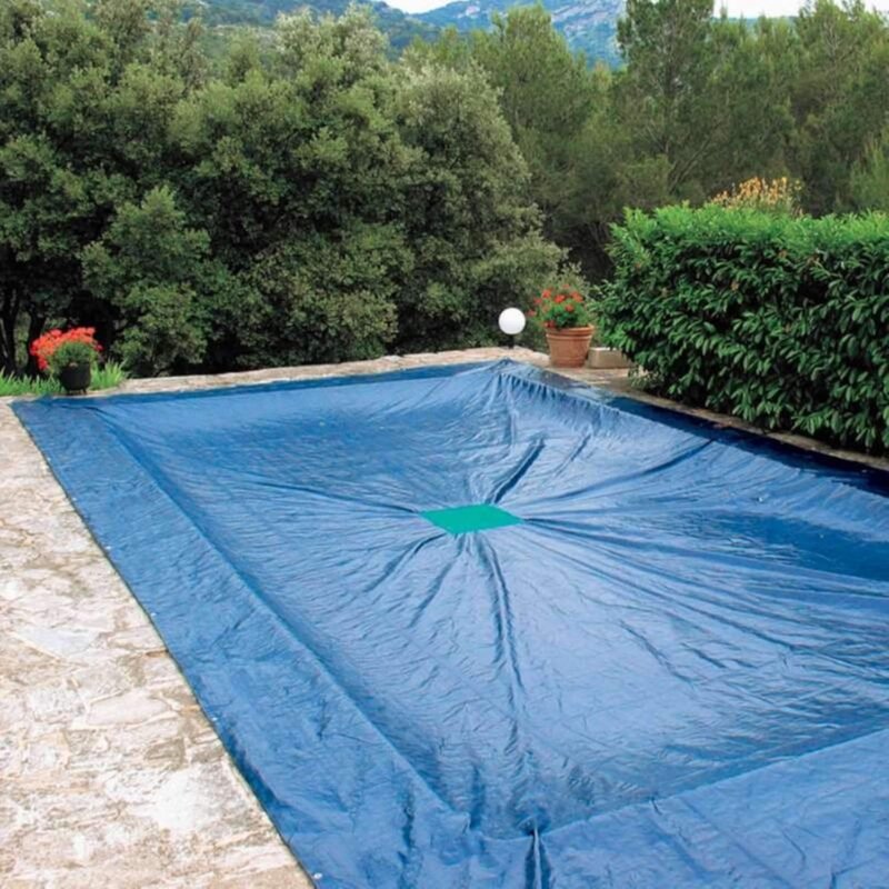 Provence Outillage Cubierta Protectora de 140 g/m2 para Piscina Rectangular 5 x 9 m - Imagen 3