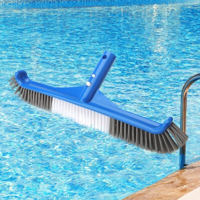 TNSLAND Cepillo Piscina con Un par de Guantes de Goma, Limpiafondos Piscina Manual Limpia Todas Las Superficies de la Piscina Cepillo Piscina Limpiafondos Compatible con Postes de Piscina EstáNdar - Imagen 7