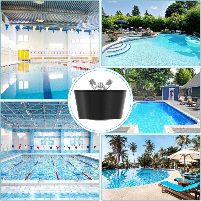 2 Piezas Tapones de Invierno para Piscinas 51 mm / 2 Pulgadas Tapones de Goma para Piscina Skimmer Tapón para Invierno - Imagen 7