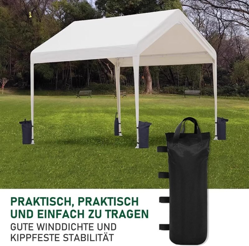 YSOOUA 4 Piezas Pesos para Carpa Pesos para Carpa de Exterior Plegable Pesos para Carpas Pesos para Rellenar Bolsas de Arena con Peso de Oxford 800D para Carpa de JardíN Carpa y Sombrilla (8 Piezas) - Imagen 6