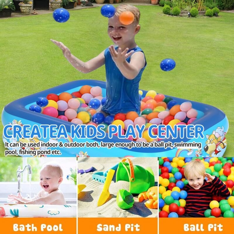 Piscina Hinchable Infantil Summer,Piscina Hinchable de Bebés,Piscina Inflable Infantil,Piscina de Agua para Niños,Piscina Inflable Niños para Jardín Interior al Aire Libre - Imagen 6
