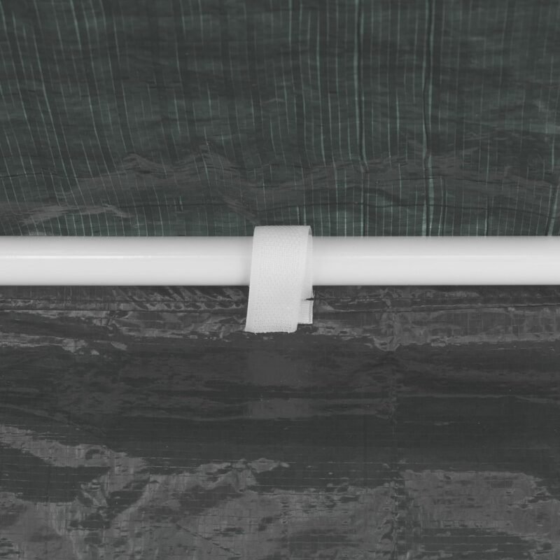 Relaxdays Paneles Laterales Carpa 3x3m, Set de 3, Paredes Pérgola, con Ventanas, Cierre de Contacto, Cerramientos Cenador, Gris, 200 x 300 x 0.1 cm - Imagen 8
