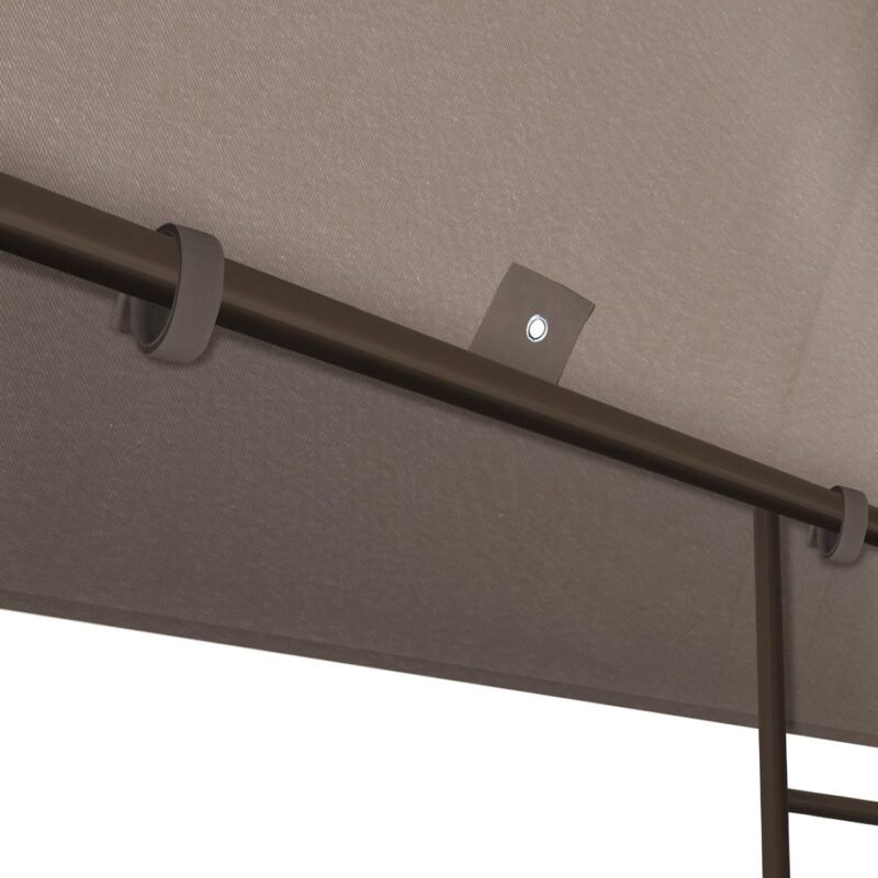 BenefitUSA Toldo de Repuesto para cenador de Patio, Cubierta de poliéster de un Solo Nivel, Color Gris Pardo - Imagen 4