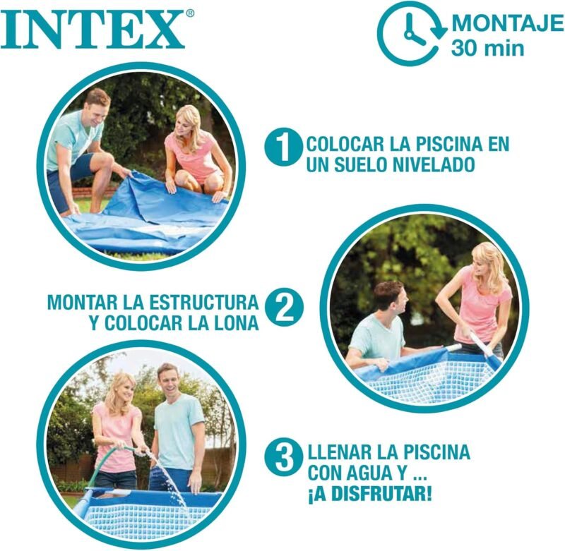 Intex ¡28208NP-PISCINA Beachside Frame D305X76 CM (C/Bomba Filtro) - Imagen 5