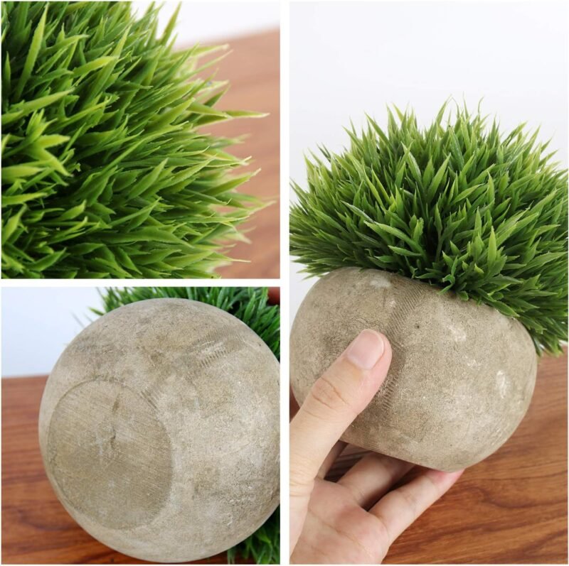 GoMaihe Plantas Artificiales Plásticas de Maceta, 3Piezas, Planta Artificial Decorativa, Adecuado para El Hogar Oficina Decoración Jardín Baño Cocina Balcón Planta Falsa Decorativas - Imagen 3