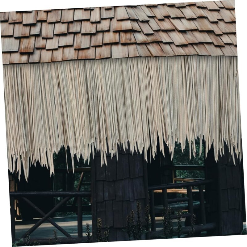 2 Uds Cenador De Tejas De DIY Techo Tiki Jardín Techo De Artificial Tiki Bar Decoraciones Jardín Techo De Simulación Techo De Simulada Decoración De Techo BESPORTBLE - Imagen 7