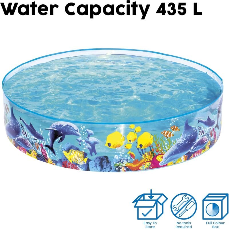Bestway 55030 - Piscina Infantil Fill N' Fun 183 cm Animales Marinos - Imagen 6