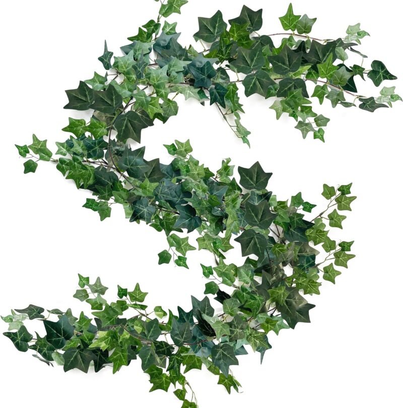 TINA 3Pcs 1.8m Plantas de Hiedra Artificial Enredaderas Artificiales Guirnaldas de Hiedra Artificial Plantas Decorativas Colgantes de Hojas de Hiedra para Interiores y Exteriores Balcón Paredes