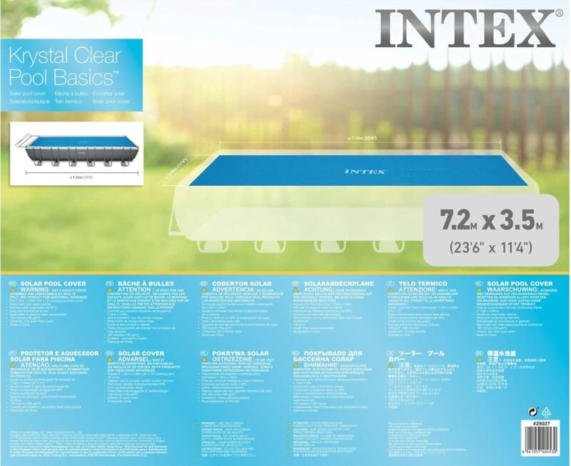 Intex 29027 - Cobertor Solar para Piscinas rectangulares 732 x 366 cm - Imagen 3